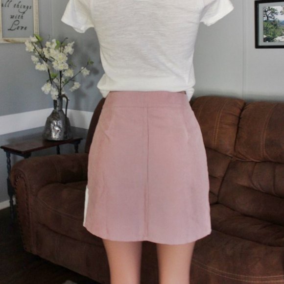 NWT She & Sky Corduroy Color Block Skirt - Picture 5 of 7
